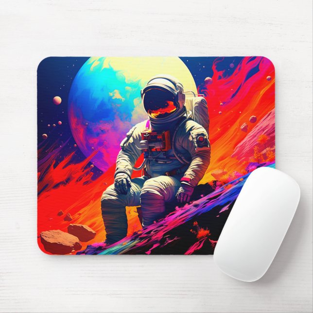 Astronaut Mouse Mat (With Mouse)