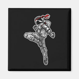 Astronaut Muay Thai Boxing Karate Kickboxing Magnet