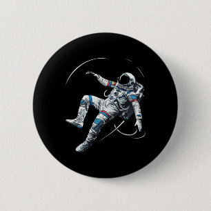 Astronaut Muay Thai Boxing Karate Kickboxing Marti 6 Cm Round Badge