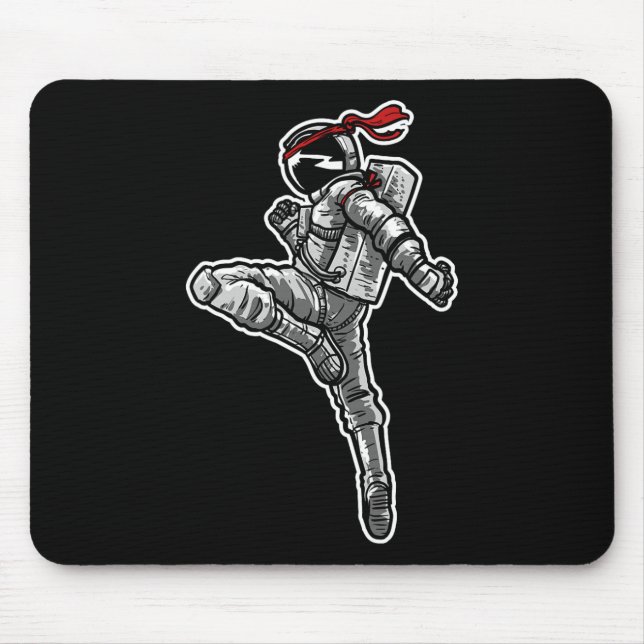Astronaut Muay Thai Boxing Karate Kickboxing  Mouse Mat (Front)