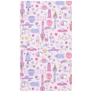 astronaut Narwhal Racoon Unicorn ufo sci-fi space Tablecloth