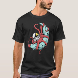Astronaut Octopus T Kraken Squid Space Astronomy M T-Shirt
