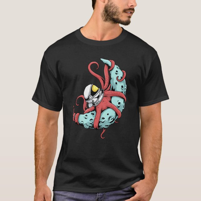 Astronaut Octopus T Kraken Squid Space Astronomy M T-Shirt (Front)