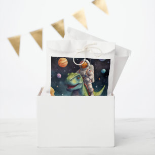 Astronaut on Dino in Space Favour Bags