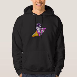 Astronaut On Ice Cream Cone Summer Vacation Ice Cr Hoodie