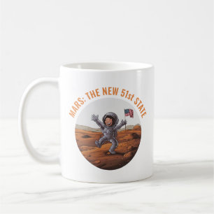 Astronaut on Mars Coffee Mug