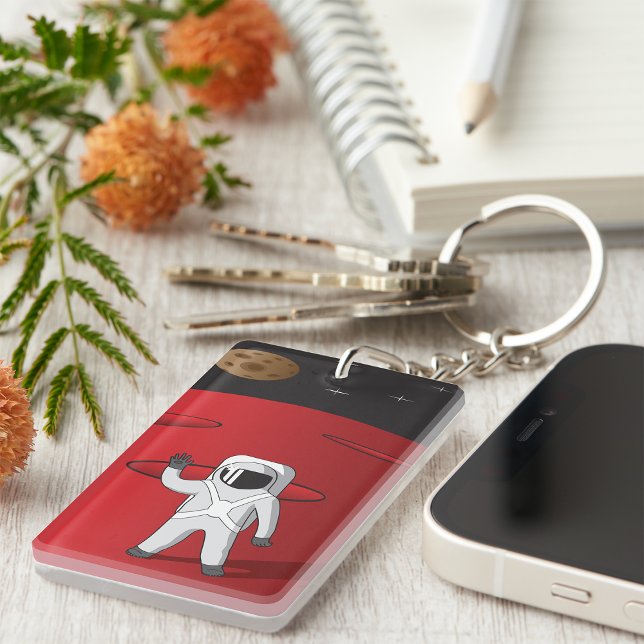 Astronaut on Mars Space Explorer Red Planet  Key Ring (Creator Uploaded)