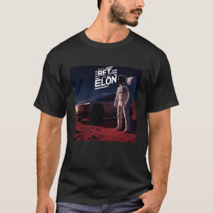 Astronaut on Mars with Futuristic Electric Truck T-Shirt