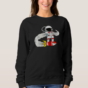 Astronaut On Rocket Sweatshirt