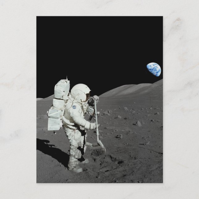 Astronaut on the Moon Postcard (Front)