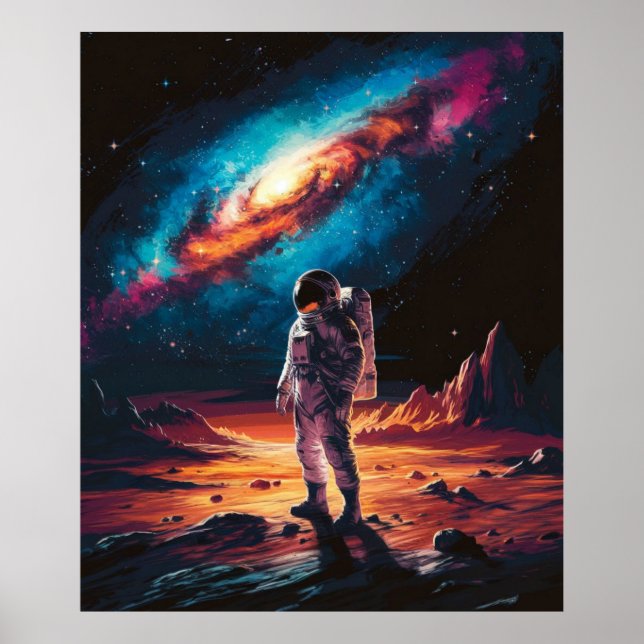 Astronaut on the Planet Poster (Front)