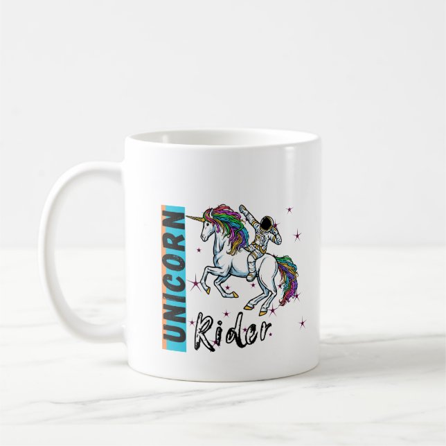 Astronaut on unicorn in this mug  (Left)