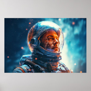 Astronaut Otherworldly Dimension Fantastic Cosmic  Poster