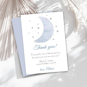 Astronaut Outer Space Birthday Thank You Card