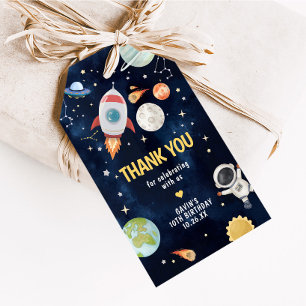 Astronaut Outer Space Blast Off Favour Tags