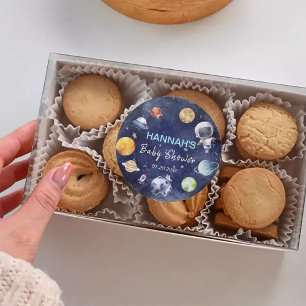 Astronaut Outer Space Boy Baby Shower Favour Tags
