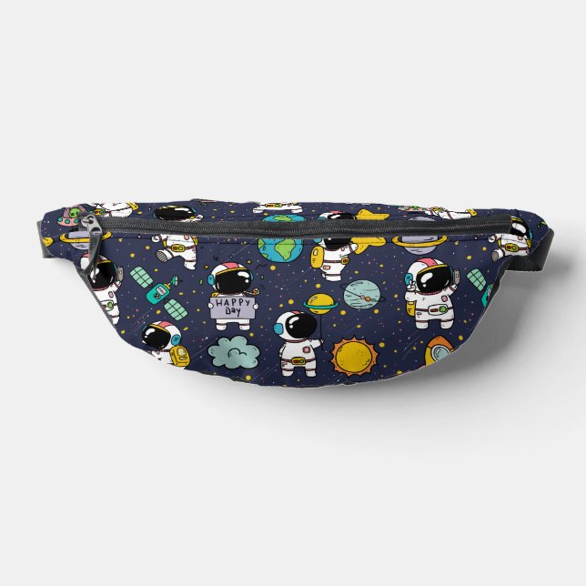 Astronaut Outer Space Cartoon  Bum Bags (Lay Down)