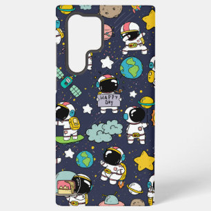 Astronaut Outer Space Cartoon  Samsung Galaxy Case