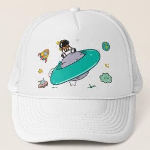 Astronaut Outer Space Cartoon  Trucker Hat