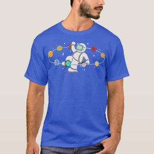 Astronaut Outer Space Planets T-Shirt