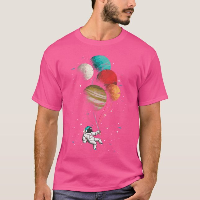 Astronaut Outer Space Science Planets Universe Ast T-Shirt (Front)