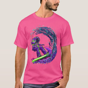 Astronaut Outer Space Surfer Cool T-Shirt