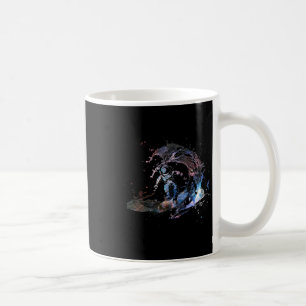 Astronaut Outer Space Surfer Surfing Galaxy Waves  Coffee Mug
