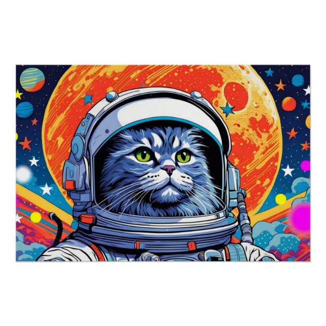 ASTRONAUT PERSIAN CAT 5 POSTER (Front)