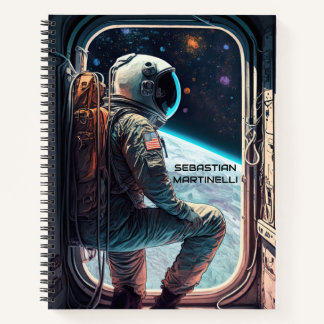 Astronaut Personalised  Notebook