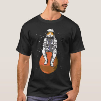 Astronaut Pig Graphic Guinea Pig Owner Pet Cavy An T-Shirt