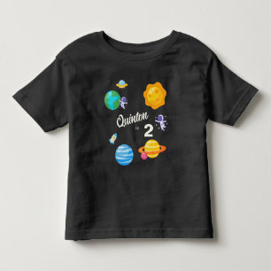 Astronaut Planets 2nd Birthday Toddler T-Shirt