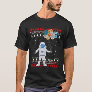 Astronaut Planets Gift For Christmas T-Shirt