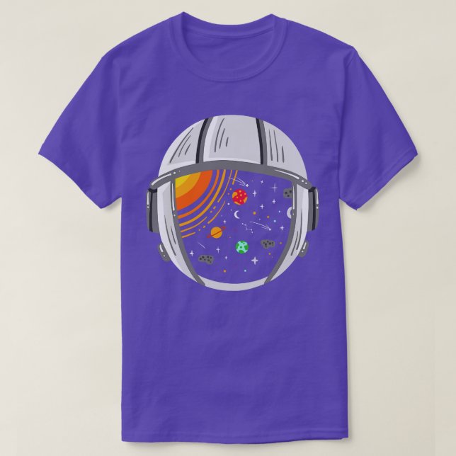 Astronaut Planets Outer Space T-Shirt (Design Front)