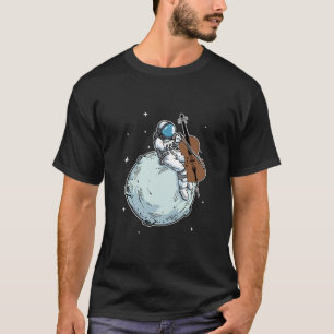 Astronaut Playing Cello Music Cello Lover Gift T-Shirt