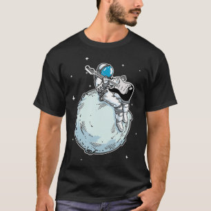 Astronaut Playing Electric Guitar Gift Guitar Love T-Shirt