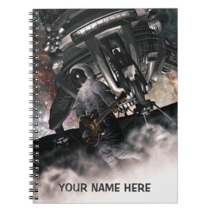 Astronaut playing guitar. Personalised Notebook