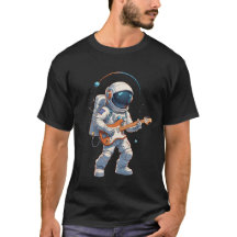 astronaut playing guitar