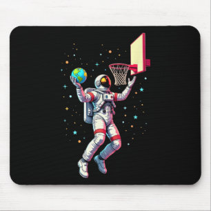 Astronaut Playing Sketll Planets Outer Space 1 Mouse Mat