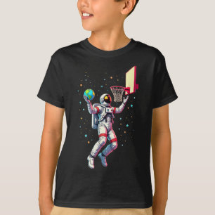 Astronaut Playing Sketll Planets Outer Space 1 T-Shirt