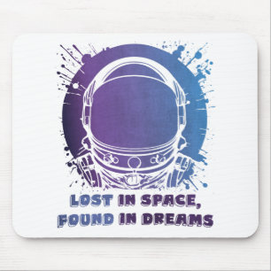 Astronaut Portrait - Lost in Space - Mousepad