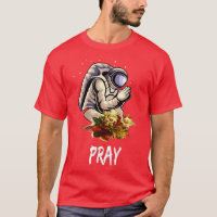 Astronaut Praying -Spaceman Prays for World Peace