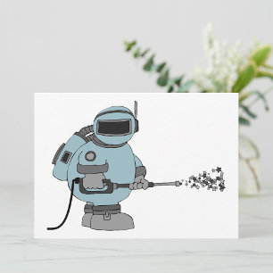 Astronaut Pressure Wash Invitations