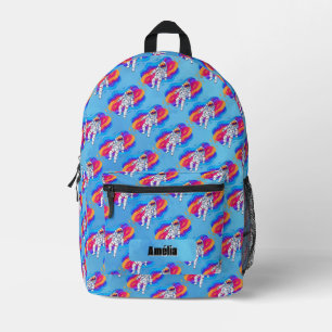 Astronaut Printed Backpack