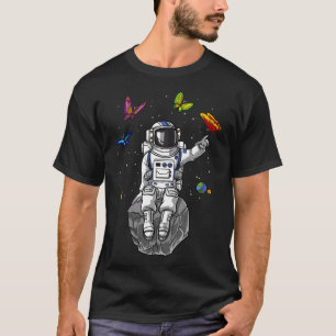 Astronaut Psychedelic Butterflies T-Shirt