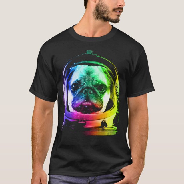 Astronaut Pug T-Shirt (Front)