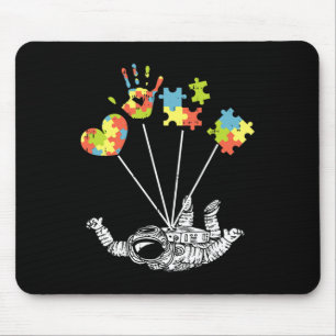 Astronaut Puzzle Autism Awareness Gifts For Autist Mouse Mat