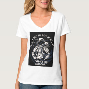 ASTRONAUT QUOTE , BLAST OFF TO NEW HORIZON T-Shirt