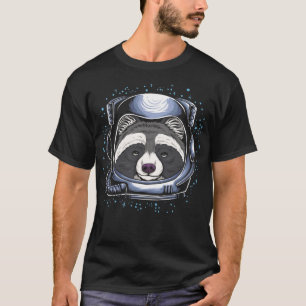 Astronaut Racoon Helmet Space T-Shirt