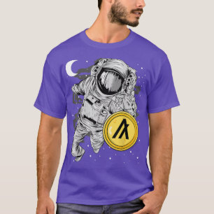 Astronaut Reaching Algorand ALGO Coin To The Moon T-Shirt