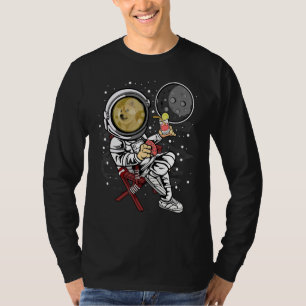 Astronaut Retirement Dogecoin Doge Coin To The Moo T-Shirt
